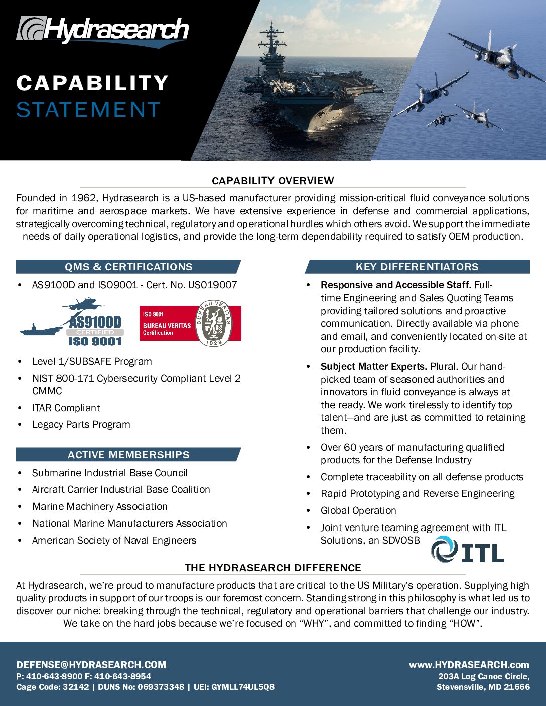 Hydrasearch - Déclaration de capacités